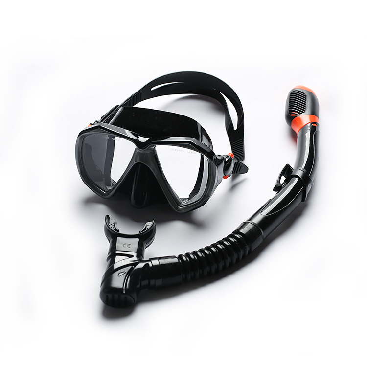 Customized High Quality Liquid Silicone Scuba Diving Snorkeling Gear Tempered Glass Mask for Swimming Set