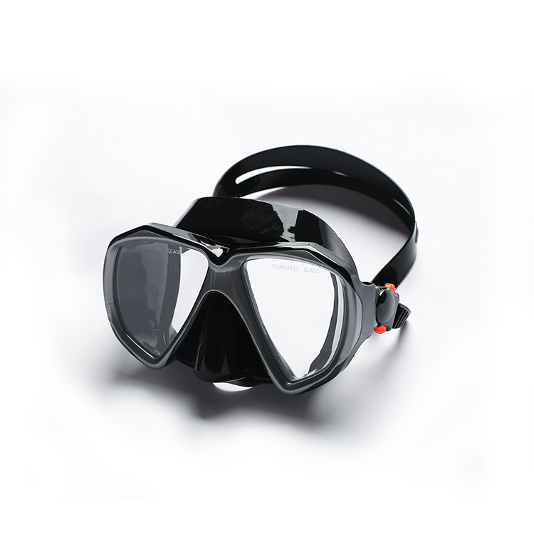 Customized High Quality Liquid Silicone Scuba Diving Snorkeling Gear Tempered Glass Mask for Swimming Set