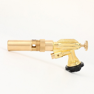 Manuefacture Wholesale Brass Camping Outdoor Burner Butane Lpg Gas Blow Torch Propane Welding Flamethrower Gun Torch Lighter