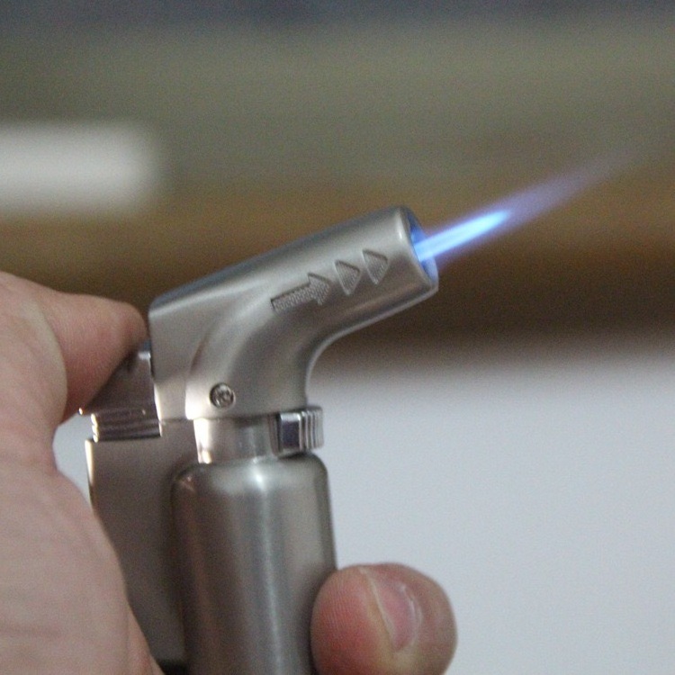 Full metal elbow straight into the windproof lighter Electroplating set small torch lighter