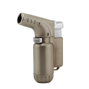 Full metal elbow straight into the windproof lighter Electroplating set small torch lighter