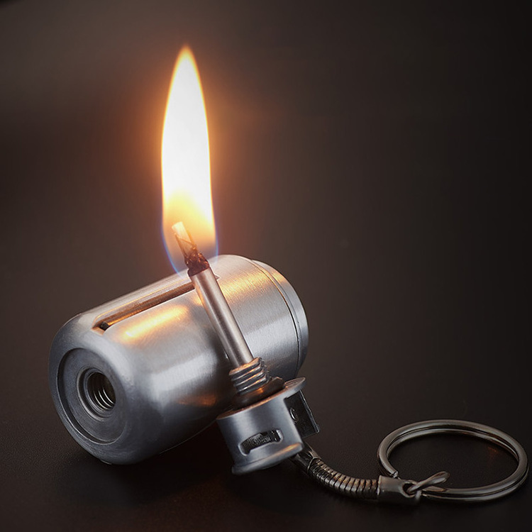 New Creative Inflatable Gas Tank Cigarette Butane Gas Funny Matches Lighters Keychain