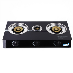 Kitchen Appliances Home Cooking Tempered Glass Infrared Cooktop Gas Burner 3 Burner Gas Stove