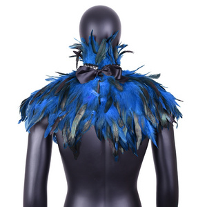 Men's Feathers Shawl Feather Costume Scarf Halloween Carnival Harness Bra Party Rave Role Play Punk Dance Festival Costume