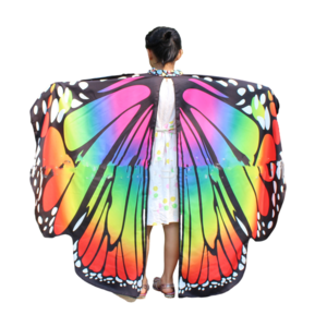 Fairy Butterfly Wings Costume for Kids Girls Dress-up Cloak Party Favors Gifts Isis Wings Monarch Butterfly Halloween Carnival