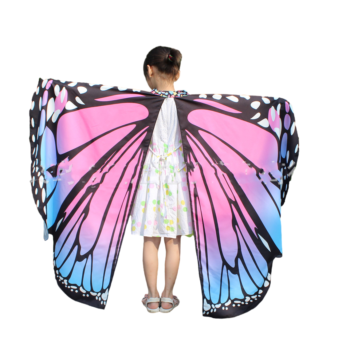 Fairy Butterfly Wings Costume for Kids Girls Dress-up Cloak Party Favors Gifts Isis Wings Monarch Butterfly Halloween Carnival