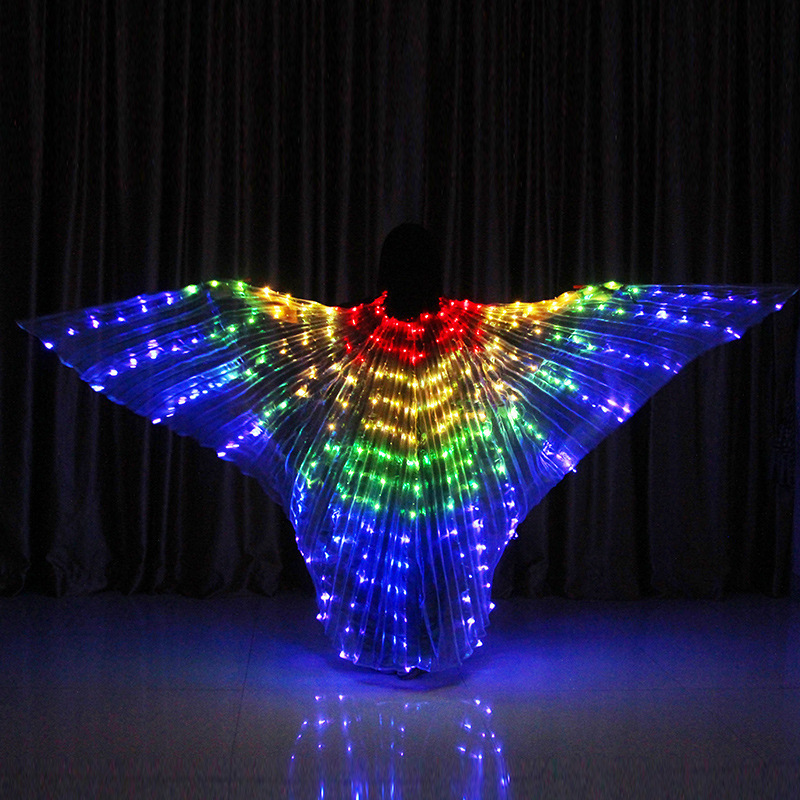 Led Isis Wings Glow Light Up Adult Belly Dance Carnival Rave Costumes Outfitsfor Christmas Halloween Party Led Isis Wings Big