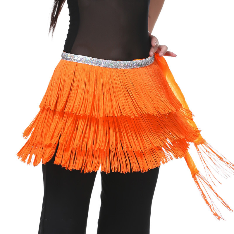 Belly Dance Hip Scarf Tribal Tassel Wrap Skirt Fringe Belt For Women Triangle Hip Scarves Halloween Party Beach Rave Costume