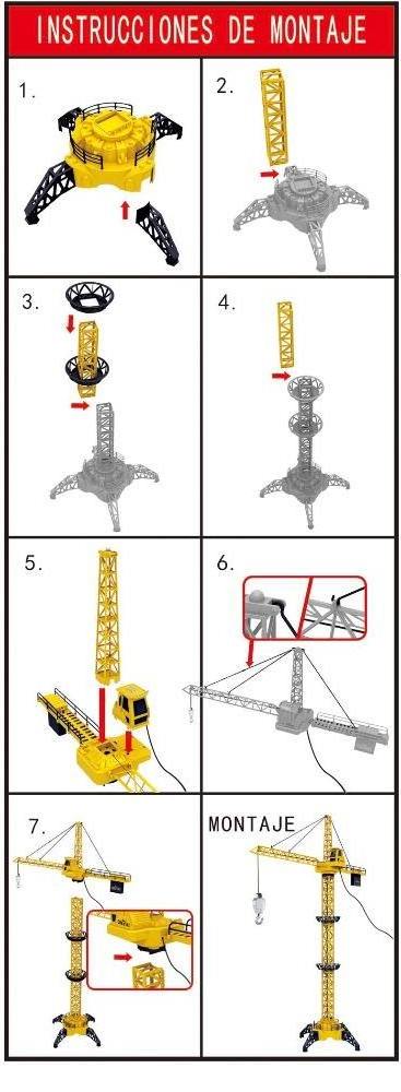 Cheap Remote Control Construction Crane Toy With Light & Sound For Kids Building Blocks Model Kits