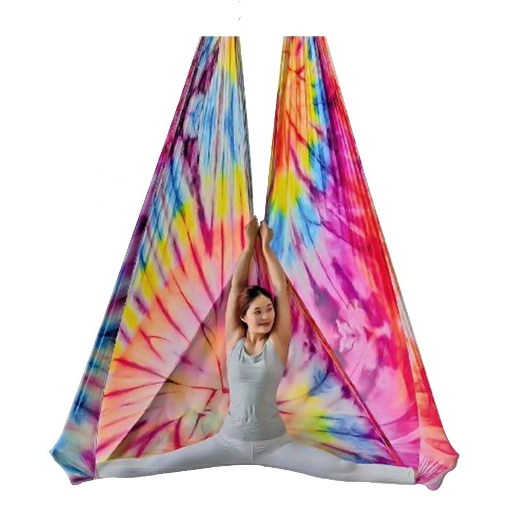 Best 5m Aerial Yoga Swing No Gravity Yoga Hammock Fabric Ombre Aerial Silks