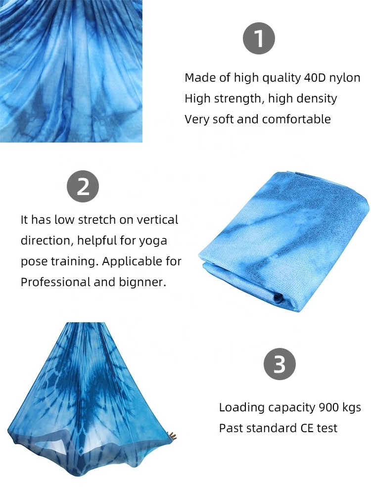 Cheap Nylon Aerial Yoga Hammocks 6m Yoga Swing Aerial Silks Fabric