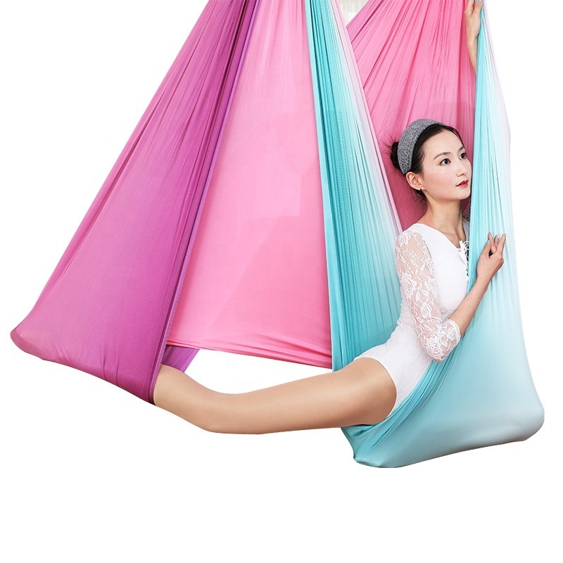 Custom 5m aerial yoga hammock aerial flying yoga swing rig air aerial yoga hammock