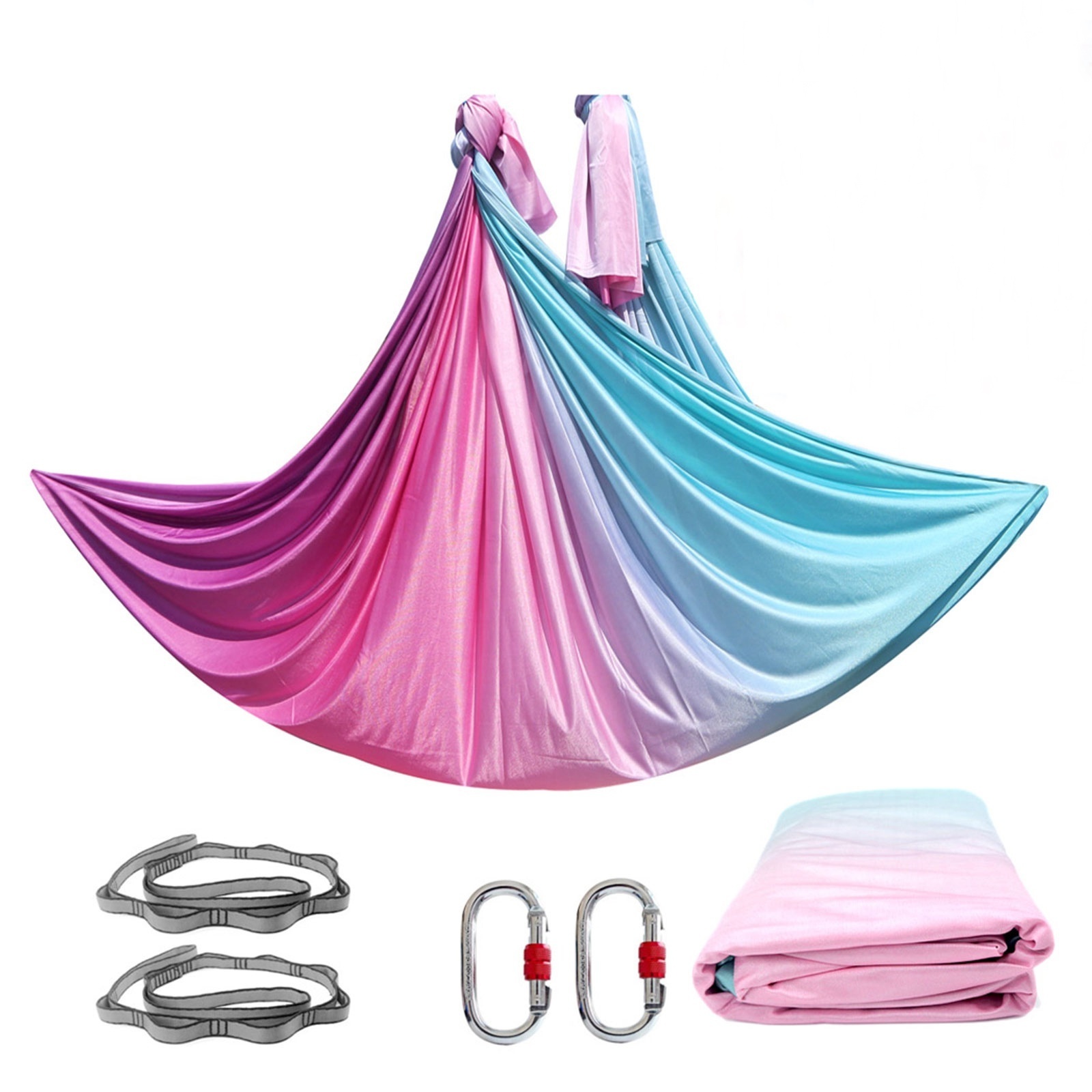 6M Aerial Yoga Hammock Kit Nylon Yoga Swing Aerial Silks Kit