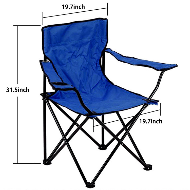 Full Back Quad Chair for Camping and Outdoor Travel Chair Portable Folding Retractable Green Blue Black Camping Chair