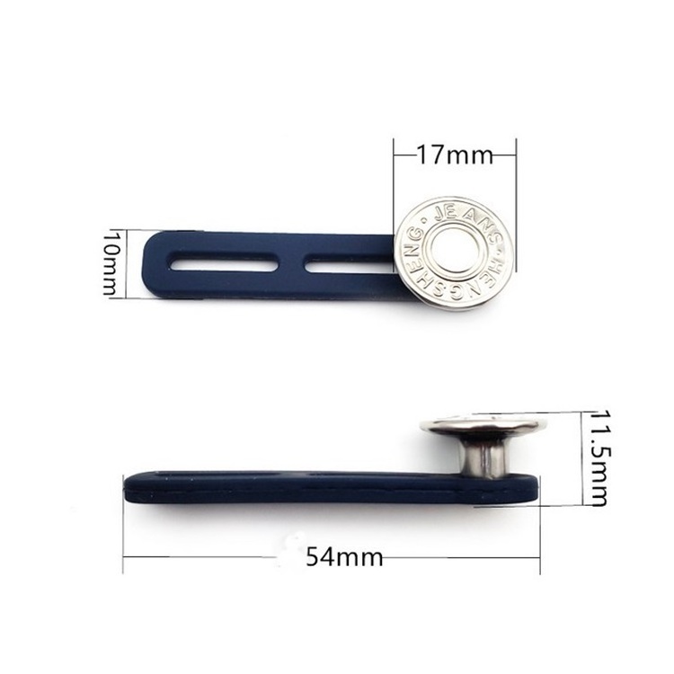 Wholesale 54mm Long Adjustable Pants Jeans Waist Extender Metal Jean Button Waistband Extender Buttons