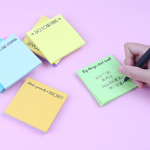 Bright Color Colorful Memo Pad Journal Time Management Planner Agenda English Lines Weekly Sticky Notes Notepad Tabs Stationery