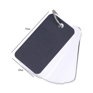 Word Card Cute Ring Buckle Binder Kraft Memory English Learning Blank Flash Cards Memo Pads Note Post Non-sticky Loose leaf Note