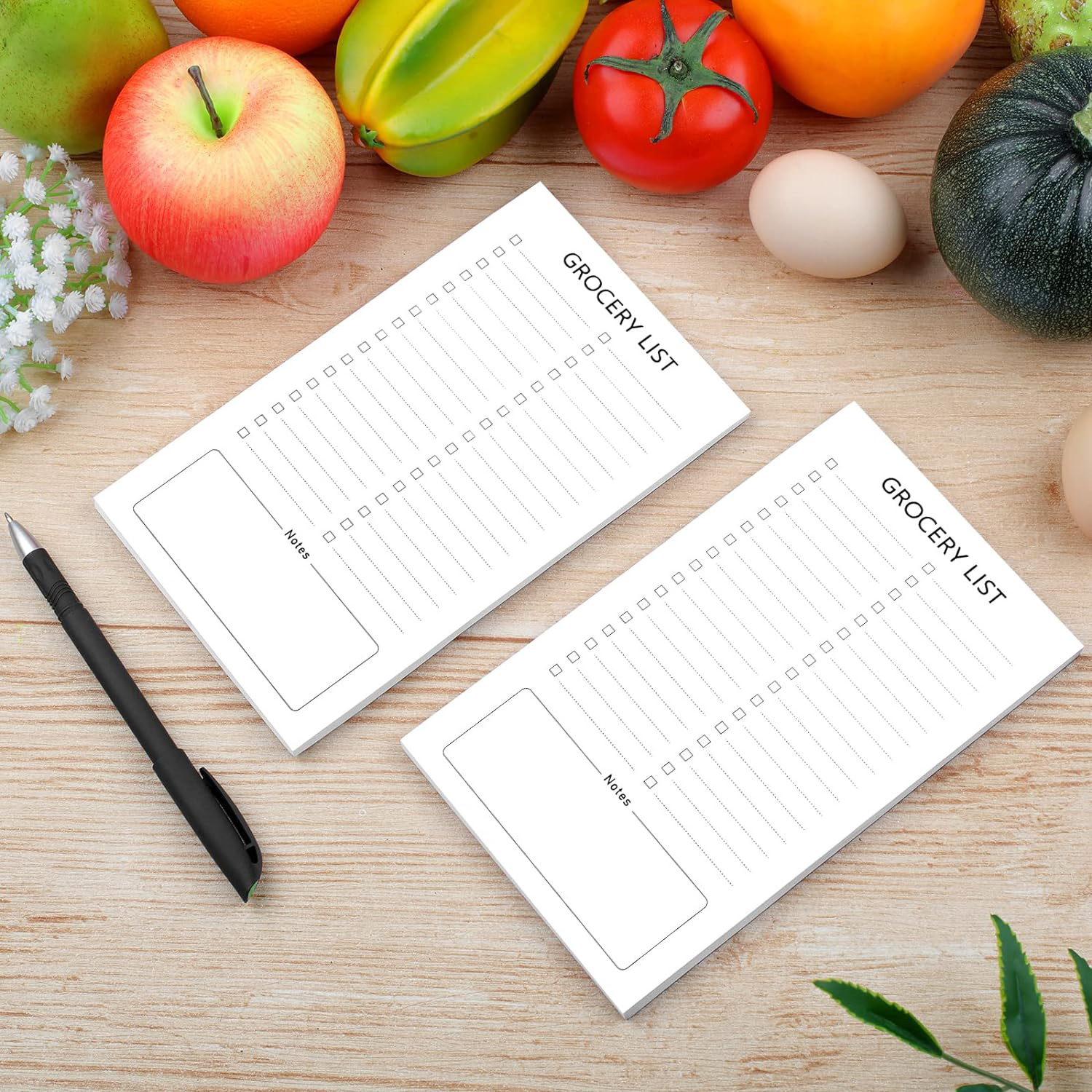 Grocery Shopping List Notepad Horizontal Lines Daily Planning Journal Memo Paper Post Planner Agenda Stationery Office Supplies