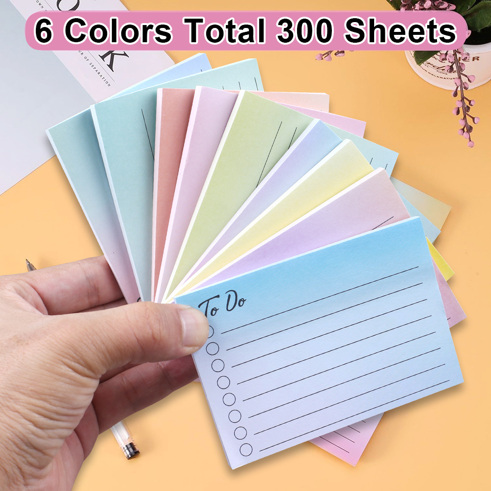 Colorful Lines Planner To Do List Checklist Notebooks Gradient Agenda Journal English Students Notepad Stationery Sticky Notes