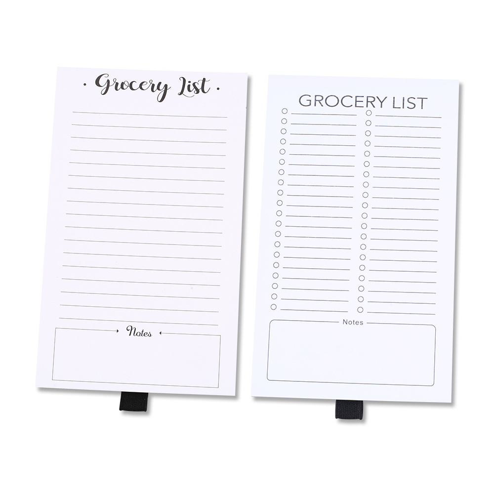 Grocery Shopping List Notepad Horizontal Lines Daily Planning Journal Memo Paper Post Planner Agenda Stationery Office Supplies