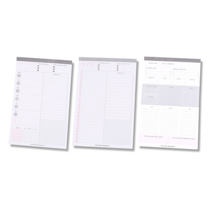 Daily Weekly Time Schedule Planner To Do List Tear-Off Diary Notebook Lines Grid Agenda Memo Pads Post Stationery Office Supply