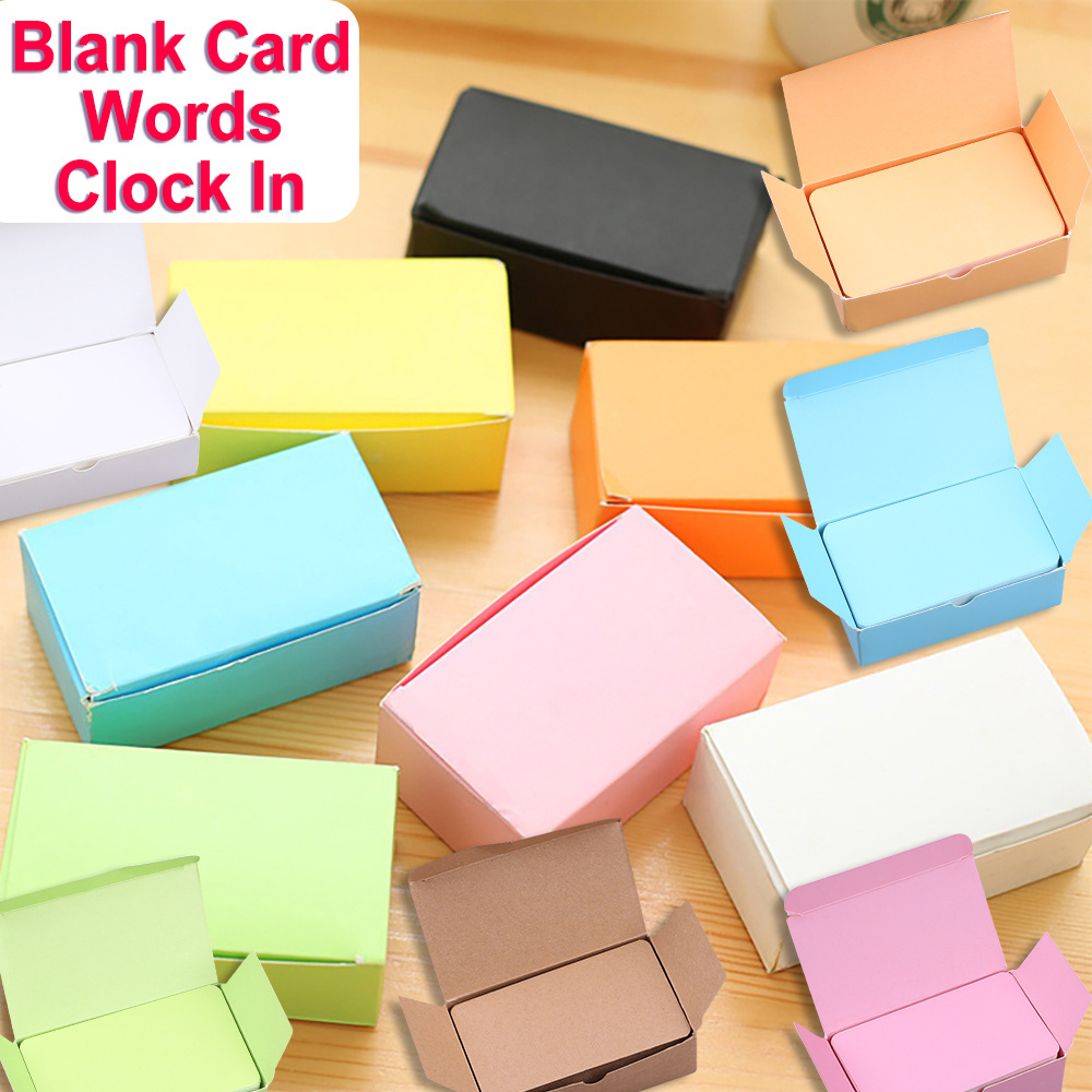 Cute Kawaii Words Card Memo Pads Candy Color Post Thank You Cards Mini Planner Notebook 2024 Rectangle Notepad Office Stationery