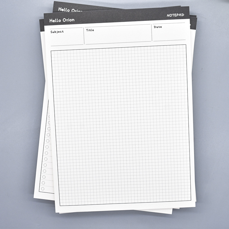 50 Sheets Blank Grid Lines Planner Work Plan Message Memo Notepad Checklist  Office Budget Sticky Notes Diary Agenda Stationery