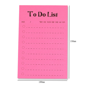 To Do List Fluorescent Bright Lines Color Memo Pads Daily Schedule Journal Sticky Notes Plan Word Notepad Tab Student Stationery