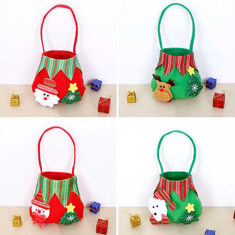 Cartoon Drawstring Bag For Children Packing Christmas Gift Toy Candy Decorate Family Party