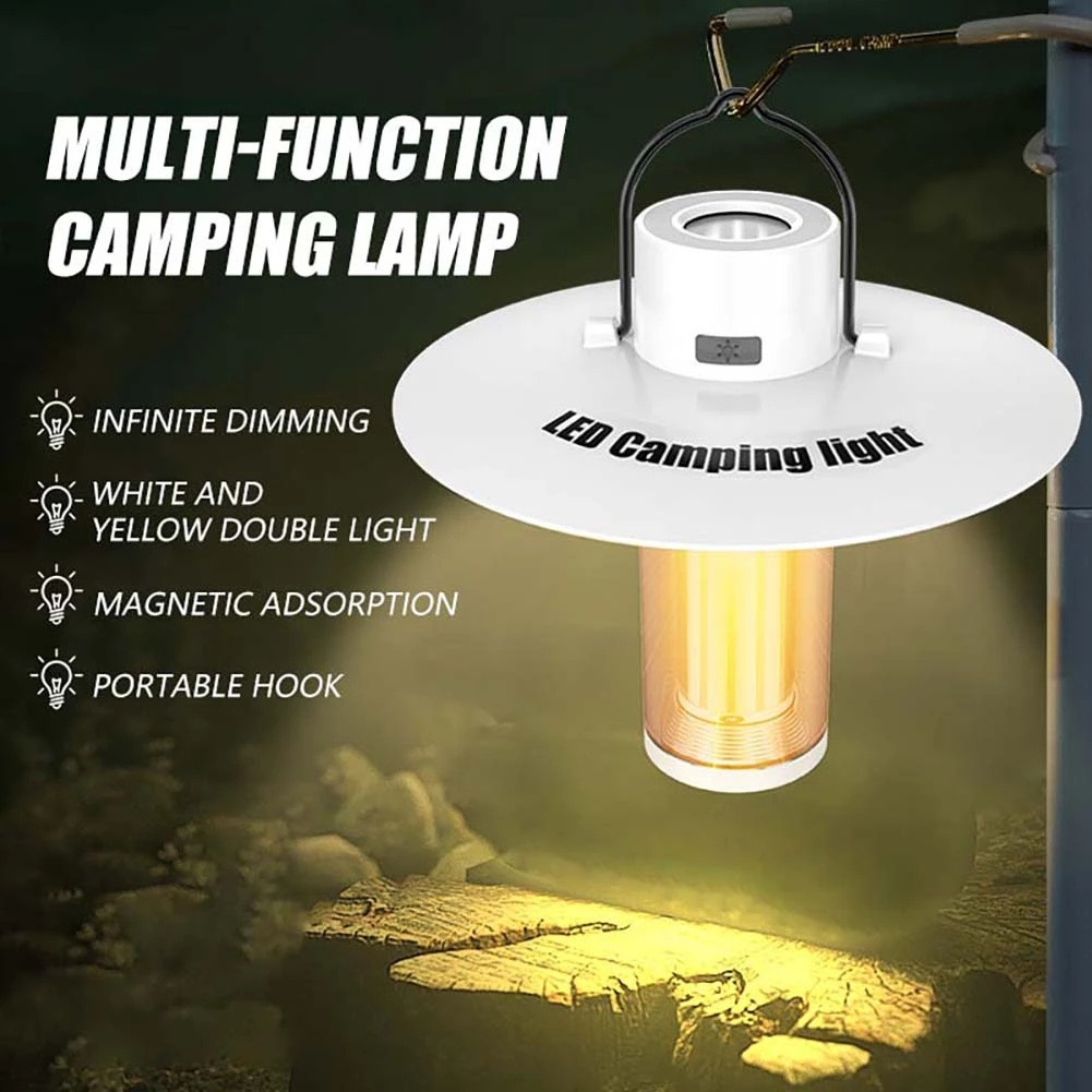 XPE Camping Lantern Flashlight 2000mAh Portable Hanging Lantern Outdoor Waterproof Camping Light Tent Light Work Lamp