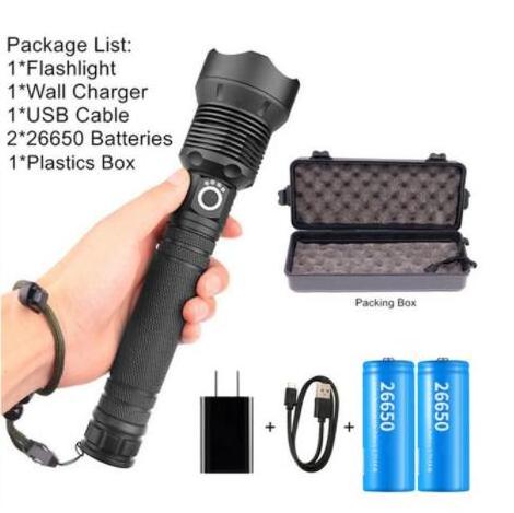 Lamp xhp70.2 hunting most powerful led flashlight rechargeable usb torch xhp70 xhp50 18650 or 26650 battery