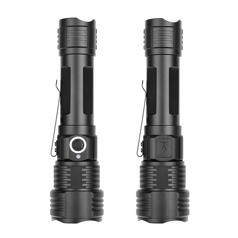 Tactical LED Flashlight Hunting Flashlights Waterproof Torch with White Green Blue Red Light for Hunting Camping Hiking