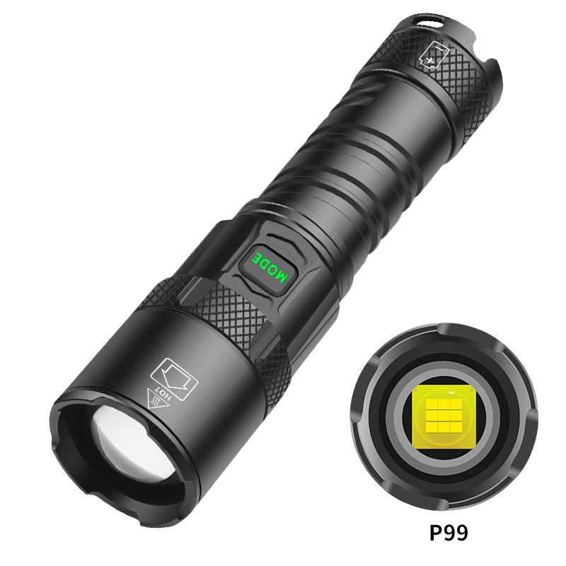 20000 Lumen XHP99.2 USB Rechargeable Tactical Flashlight Long Distance Super Powerful Ultra-high Torch Lantern Strong Flashlight