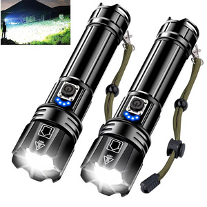 30w Led Brightest Flashlights 1400m High Lumens Rechargeable Tactical Flashlight Waterproof Flash Light Torch for Emergency