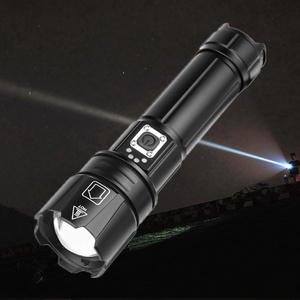 White Led light Super Power long distance flashlight Shot 3000 Meter Use 26650 Battery Type C Rechargeable Tactical Flashlight