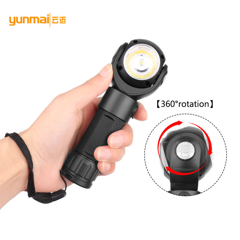 360 Degree Free Rotation Tail Magnet LED UV Torch Light Micro USB Rechargeable LED UV Flashlight