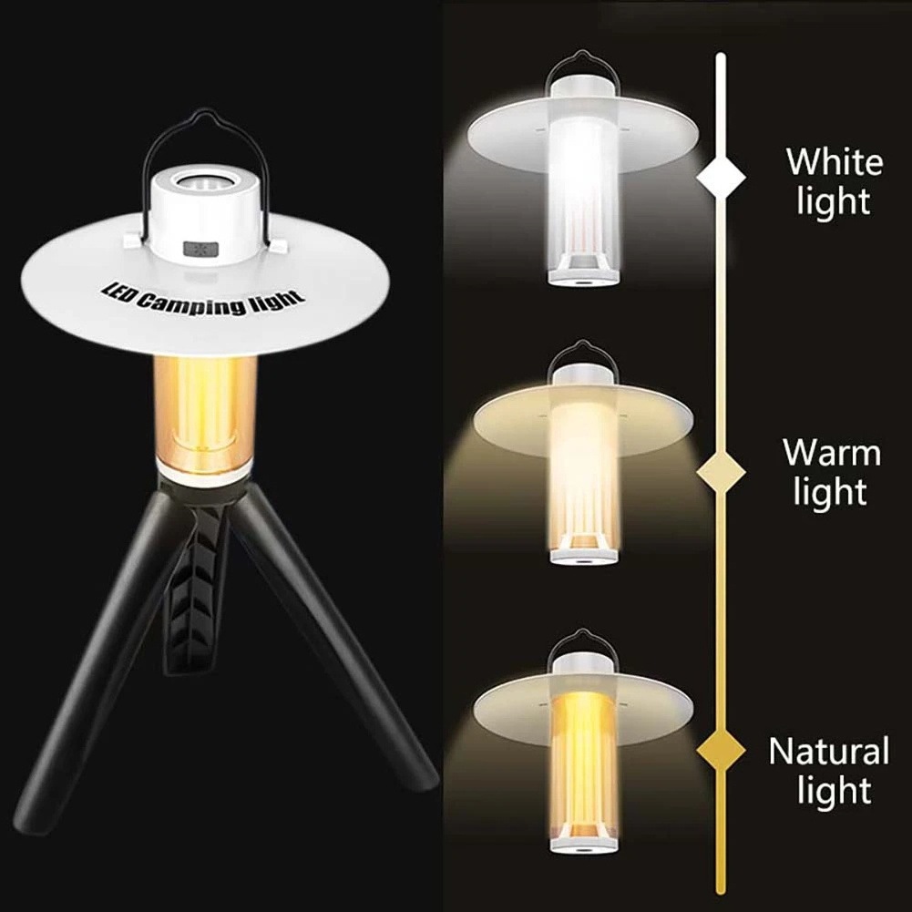 XPE Camping Lantern Flashlight 2000mAh Portable Hanging Lantern Outdoor Waterproof Camping Light Tent Light Work Lamp