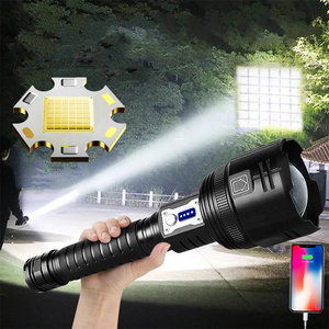 2024 Super Bright High Lumens XHP360 36 LED Core Rechargeable Tactical Light phone Charge XHP90 zoom Flashlight LED Torch Light