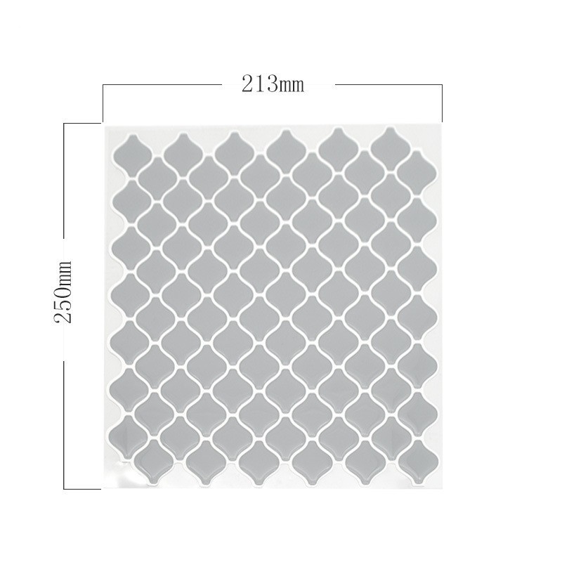 Mosaic 3d resistance high temperature Crystal drop wall paste self-adhesive waterproof sticker kitchen oil for decoration