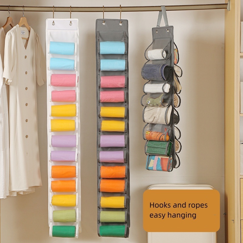 YHousehold hanging storage bag multi-layer yoga pants shoe storage artifact dormitory wardrobe storage hanging bag