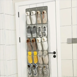 Wall Hanging Mesh Pockets  Organizer Rack Behind Doors Shoes Rack Storage Household Wall Bag Room Shoes Storage