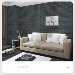 QiYexishuai Small size 3D brick wall sticker collision-proof self-adhesive wallpaper wallpaper decoration