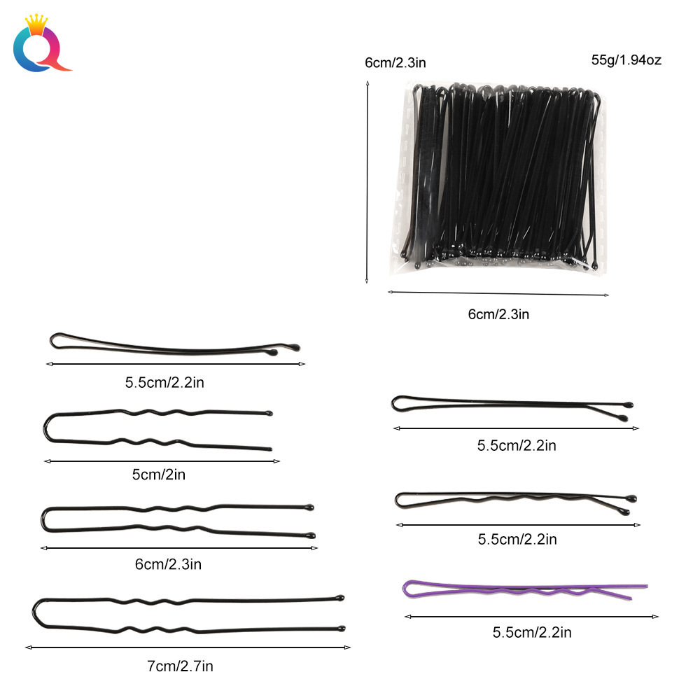 woman metal bobby pin  bag packing hair pin  suitable for all hair types