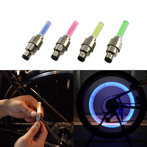 Bike Colorful Firefly Induction valve LED Wheel Light bicycle Tyre Tire Valve For Car Wheel Light