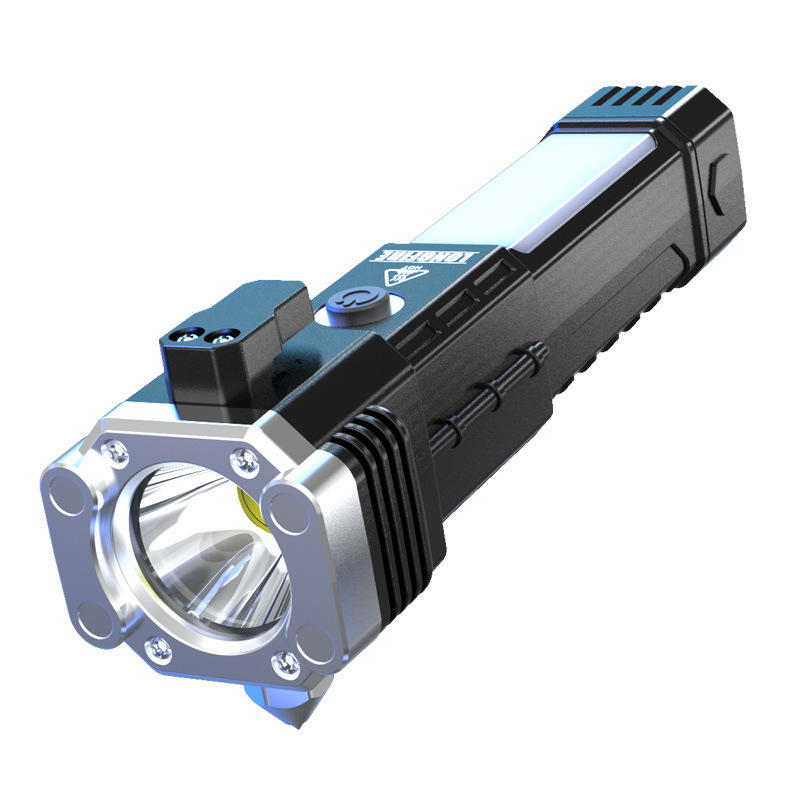 Multifunction rechargeable super bright flashlight strong magnetism led torch flashlight for car