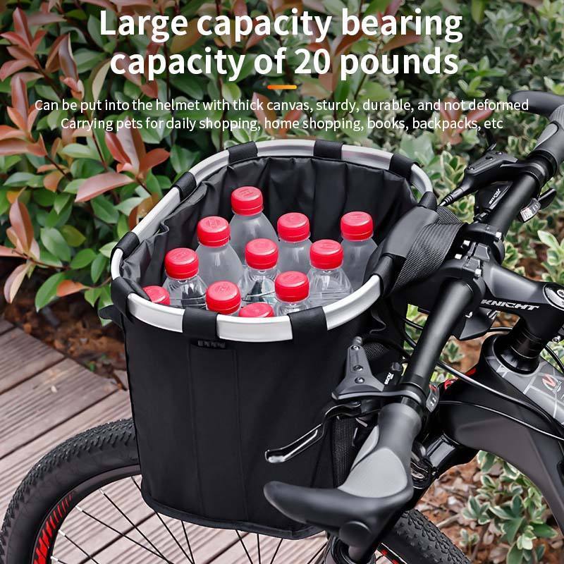 Foldable Front Bike Baskets Detachable Pet Carrier Dog Bicycle Basket