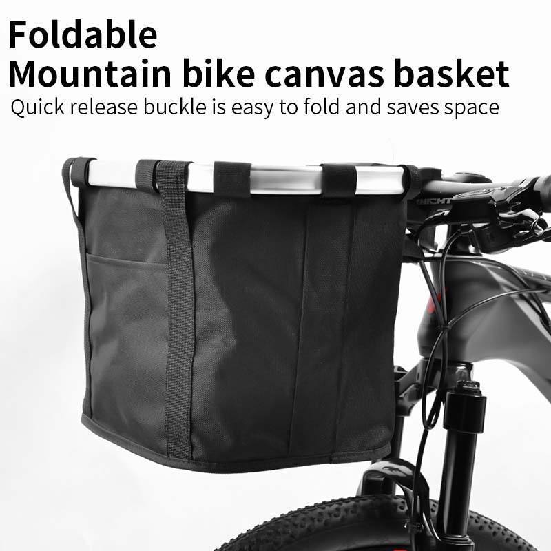 Foldable Front Bike Baskets Detachable Pet Carrier Dog Bicycle Basket