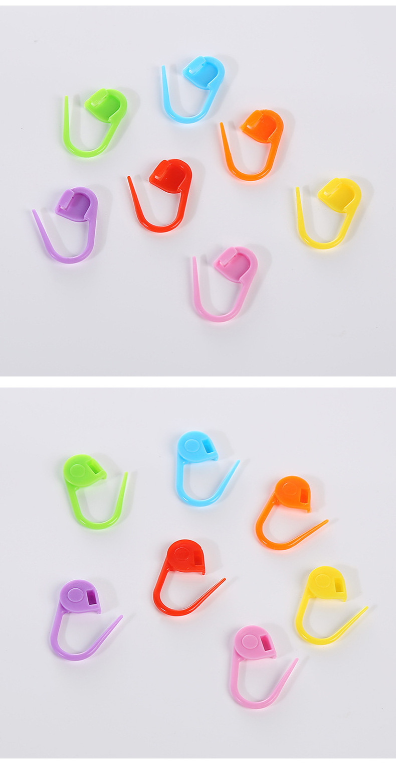 100PCS Mix Color Knitting Stitch Counter Crochet Locking Stitch Markers Stitch Needle Clip Knitting Crochet Markers (100)