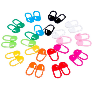 100PCS Mix Color Knitting Stitch Counter Crochet Locking Stitch Markers Stitch Needle Clip Knitting Crochet Markers (100)