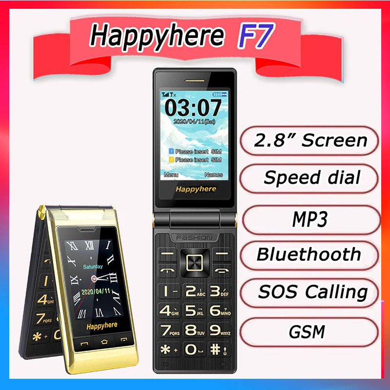 Happyhere F7 flip cell phones 2.8